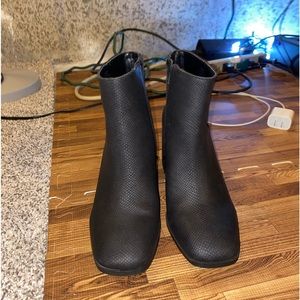 Mix No. 6 Black Heeled Boots, Women’s size 7